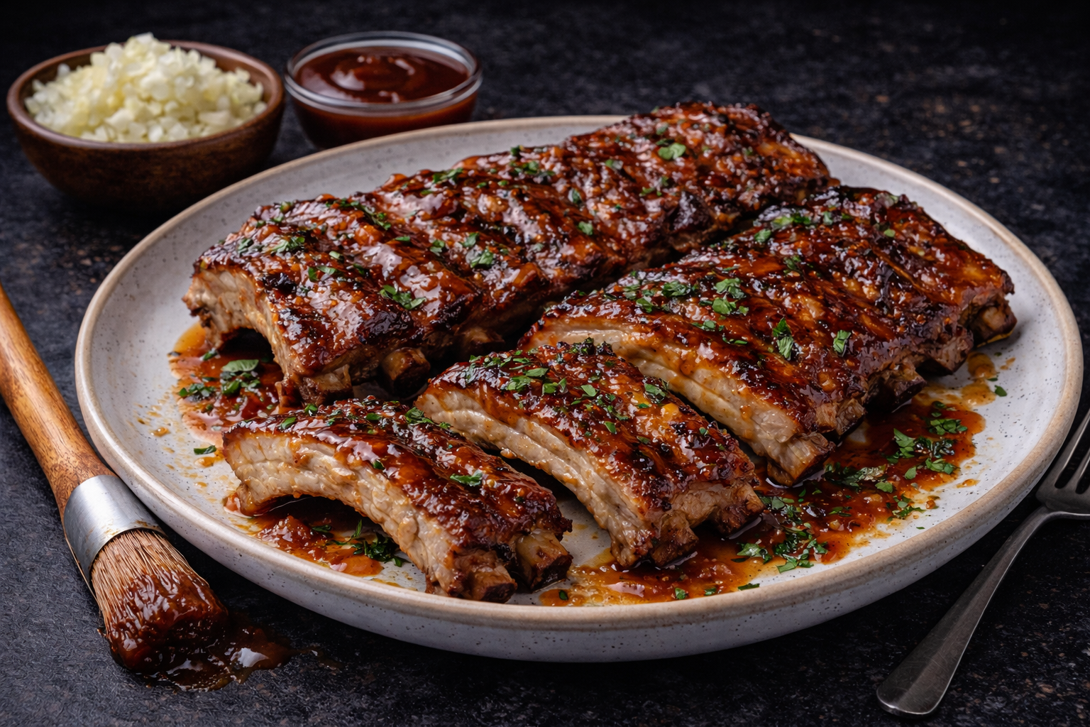 Costițe de porc cu sos Barbeque